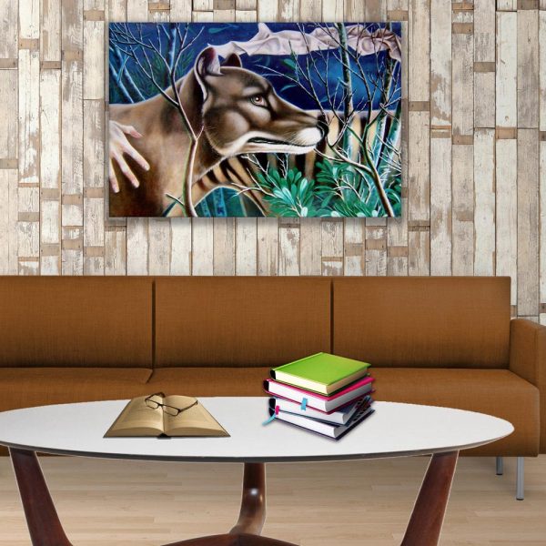 Canvas Painting - Beautiful Tiger Wildlife Art Wall Painting for Living Room