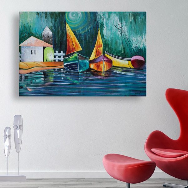 Canvas Painting - Beautiful Nature Art Wall Painting for Living Room