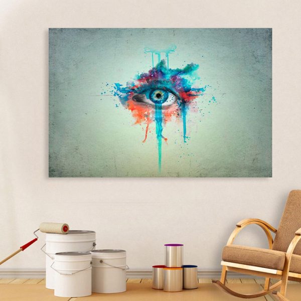 Canvas Painting - Beautiful Eye Art Wall Painting for Living Room