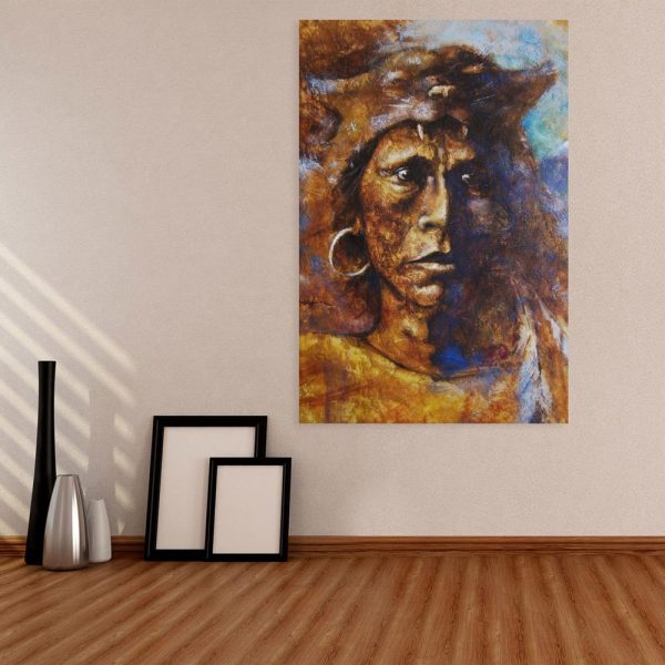 Canvas Painting - Beautiful Modern Lady Art Wall Painting for Living Room