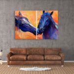 Canvas Painting - Beautiful Horses Art Wall Painting for Living Room