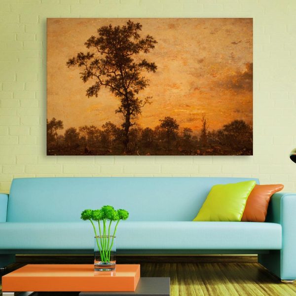 Canvas Painting - Beautiful Ancient Tree Art Wall Painting for Living Room