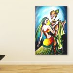 Canvas Painting - Beautiful Radha Krishna Art Wall Painting for Living Room