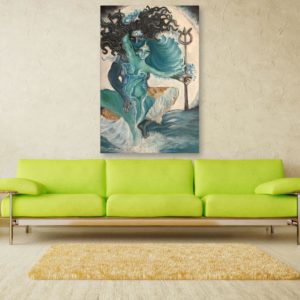 Canvas Painting - Beautiful Shiv Parvati Art Wall Painting for Living Room