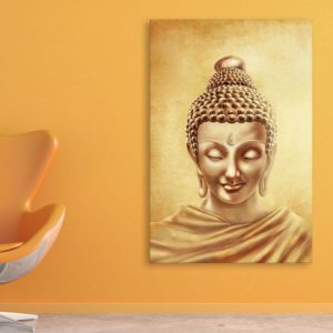Canvas Painting - Beautiful Buddha Art Wall Painting for Living Room
