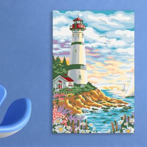 Canvas Painting - Beautiful Lighthouse Art Wall Painting for Living Room