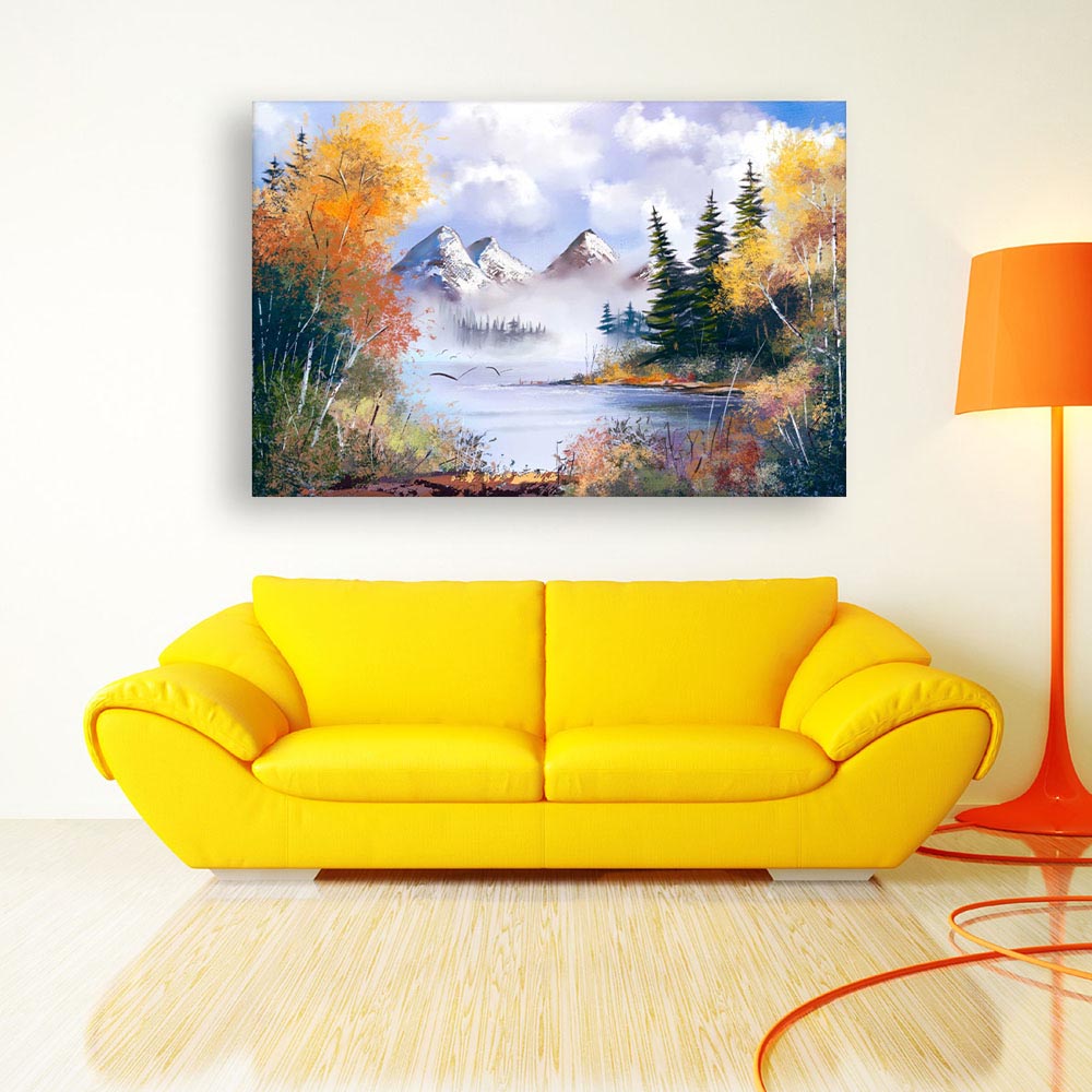 Canvas Painting - Beautiful Nature Art Wall Painting For Living ...