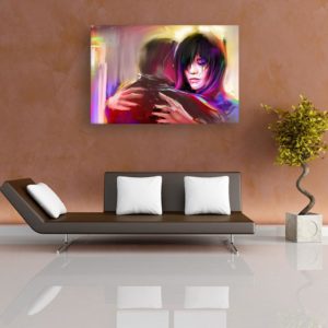Canvas Painting - Beautiful Couple Love Art Wall Painting for Living Room