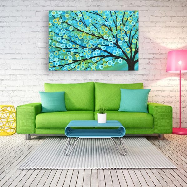 Canvas Painting - Beautiful Tree Art Modern Wall Painting for Living Room