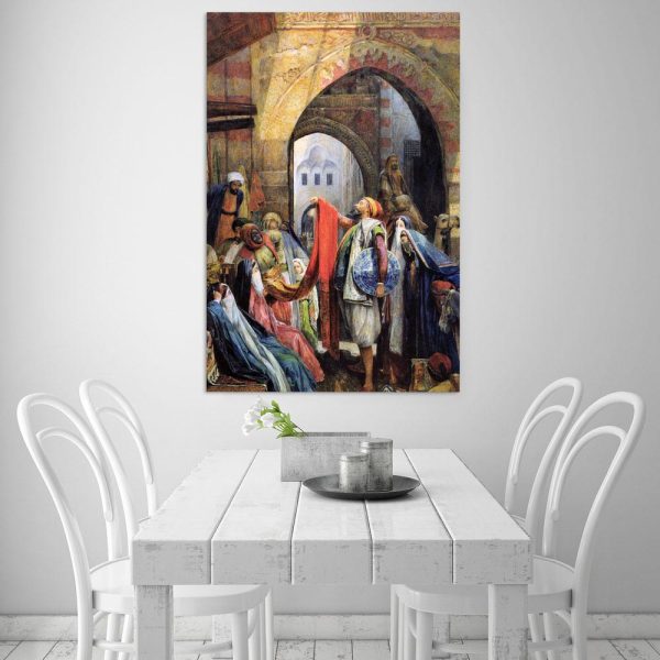 Canvas Painting - Beautiful Bazaar Of Baghdad Art Modern Wall Painting for Living Room