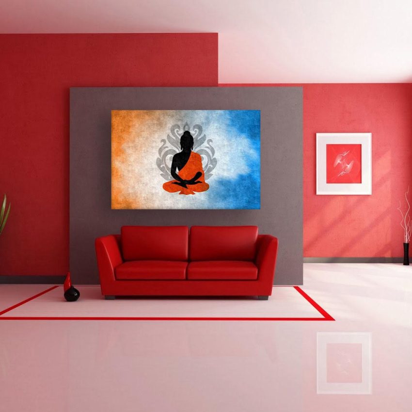Canvas Painting - Beautiful Buddha Art Modern Wall Painting for Living Room