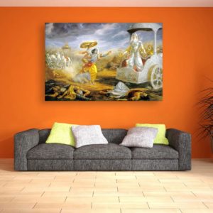 Canvas Painting - Beautiful Mahabharata Arjuna Art Wall Painting for Living Room