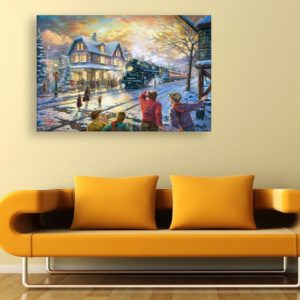 Canvas Painting - Beautiful City View Art Wall Painting for Living Room
