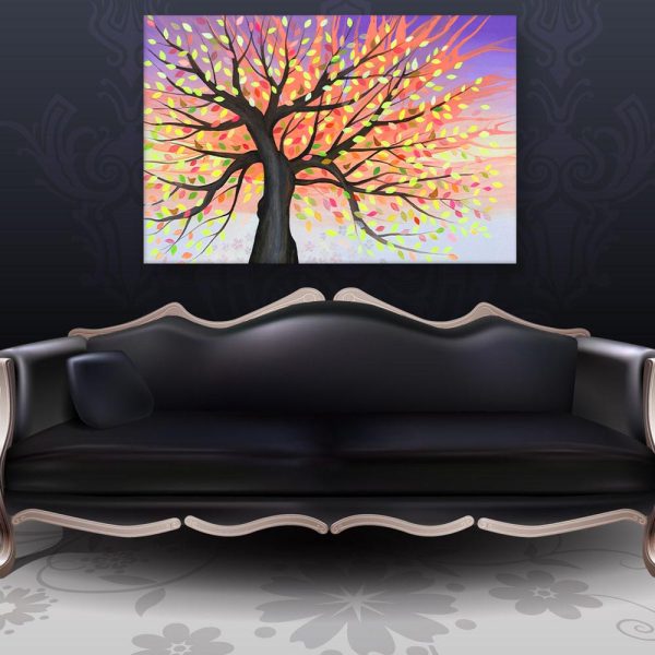 Canvas Painting - Beautiful Tree Nature Art Wall Painting for Living Room