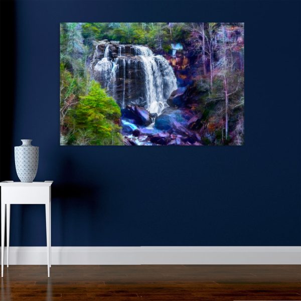 Canvas Painting - Beautiful Nature Waterfalls Art Wall Painting for Living Room