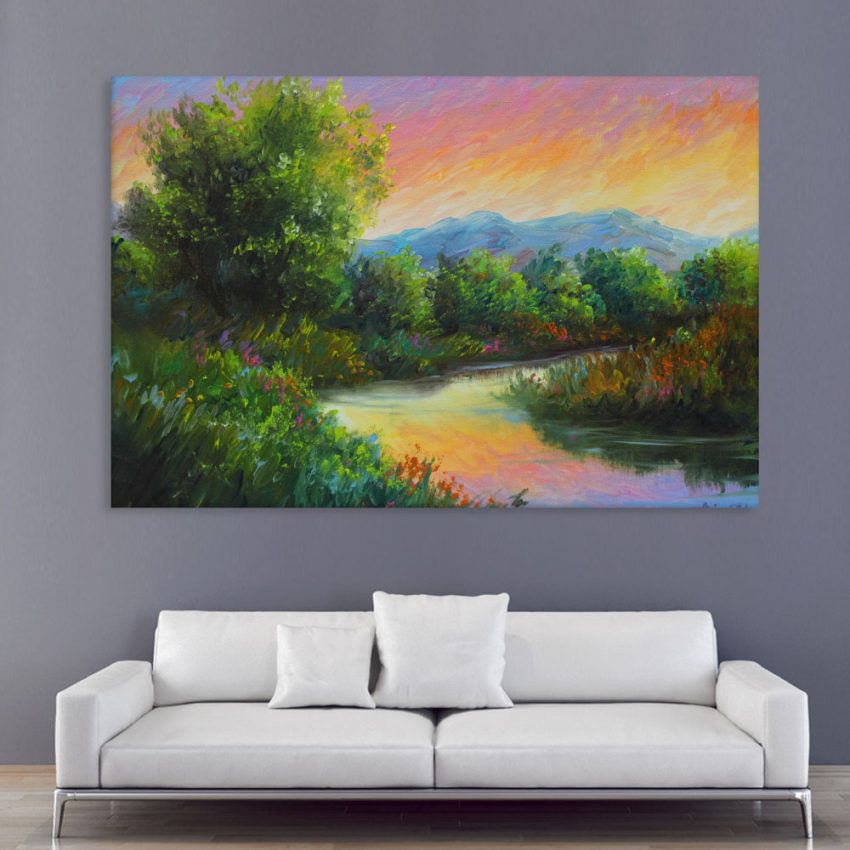 Canvas Painting - Beautiful Nature Art Wall Painting for Living Room