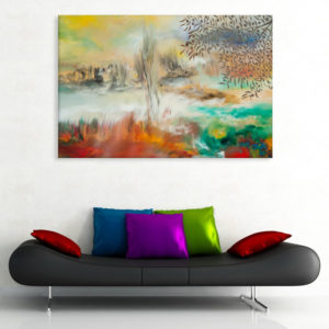 Canvas Painting - Beautiful Nature Illustration Art Wall Painting for Living Room