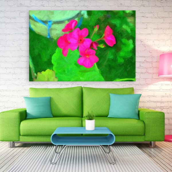 Canvas Painting - Beautiful Flower Floral Art Wall Painting for Living Room