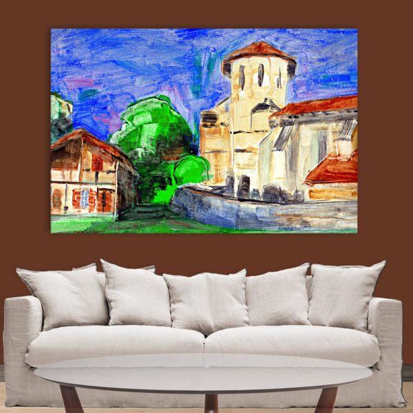Canvas Painting - Beautiful City View Art Wall Painting for Living Room