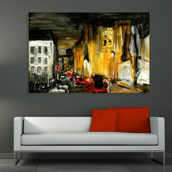 Canvas Painting - Place d'Italie France Art Wall Painting for Living Room