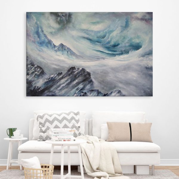 Canvas Painting - Beautiful Skyscapes Art Wall Painting for Living Room