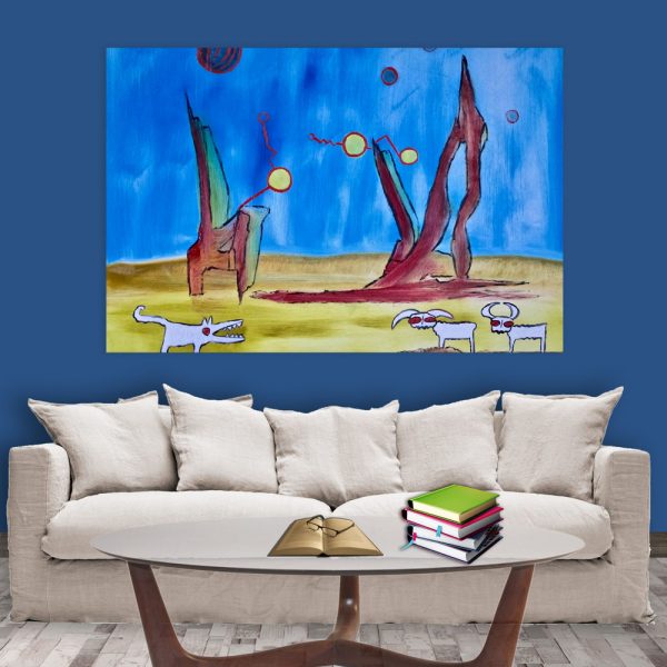 Canvas Painting - Beautiful Modern Art Wall Painting for Living Room