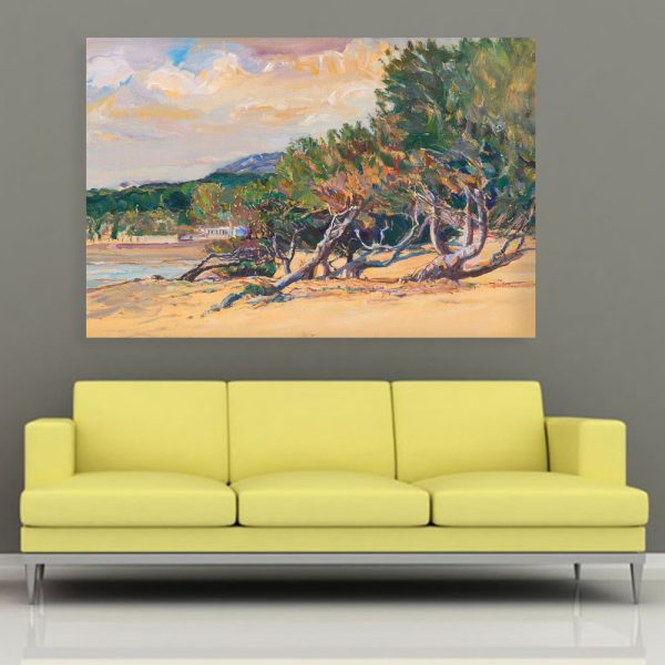 Canvas Painting - Beautiful Beach  Art Wall Painting for Living Room