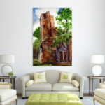 Canvas Painting - Beautiful Church  Art Wall Painting for Living Room