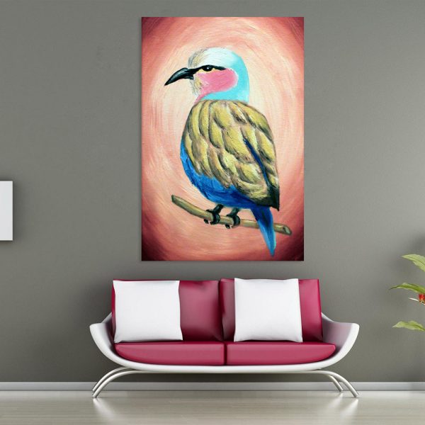 Canvas Painting - Beautiful Bird Art Wall Painting for Living Room