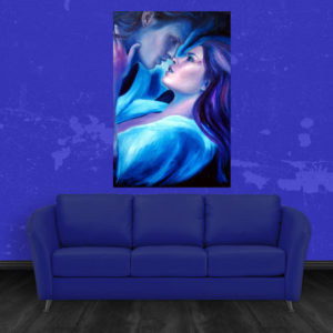 Canvas Painting - Beautiful Twin Flame Love Couple Art Wall Painting for Living Room