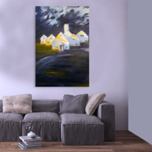 Canvas Painting - Beautiful Barn Art Wall Painting for Living Room