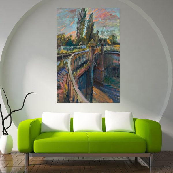 Canvas Painting - Beautiful Birmingham Canals Art Wall Painting for Living Room