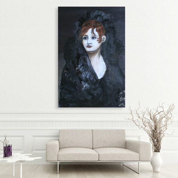 Canvas Painting - Beautiful Lady Self Portrait Art Wall Painting for Living Room
