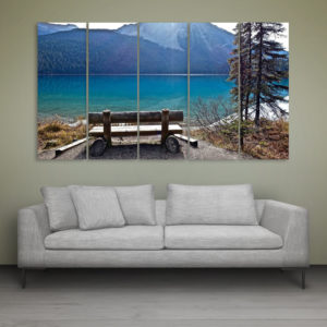 Multiple Frames Beautiful Lake Wall Painting for Living Room