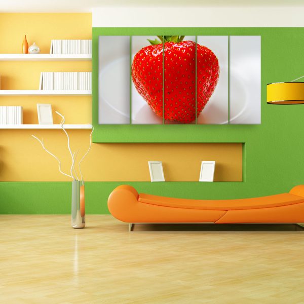 Multiple Frames Beautiful Strawberry Wall Painting for Living Room