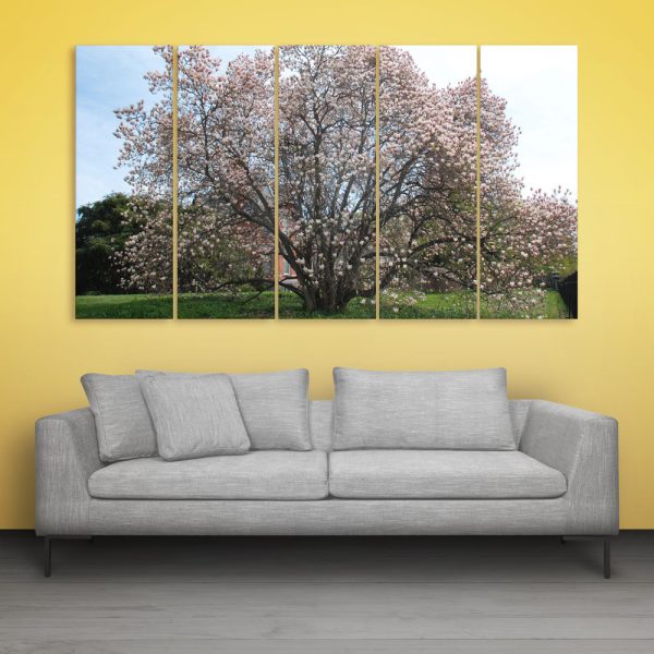 Multiple Frames Beautiful Tree Wall Painting for Living Room