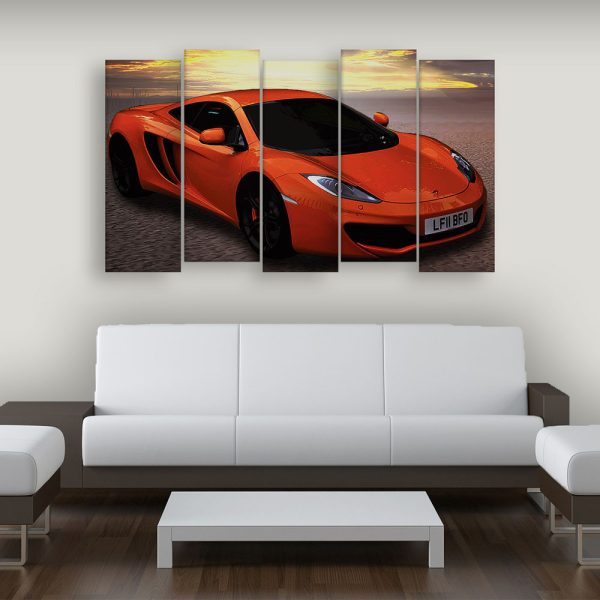 Multiple Frames Car Wall Painting for Living Room