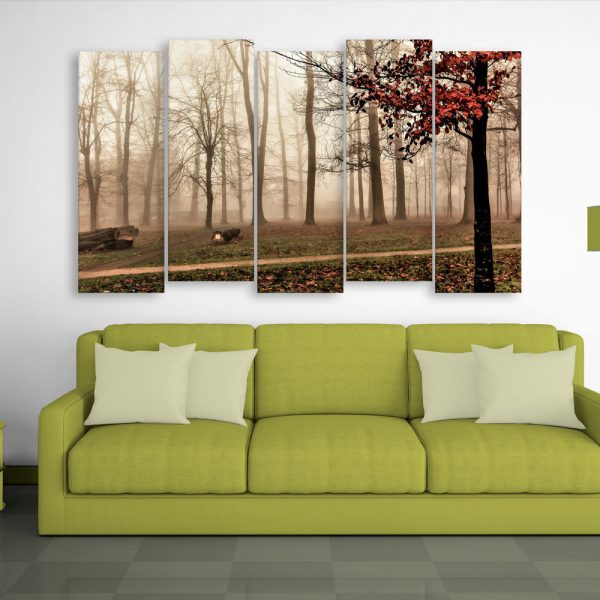 Multiple Frames Beautiful Winters Wall Painting for Living Room