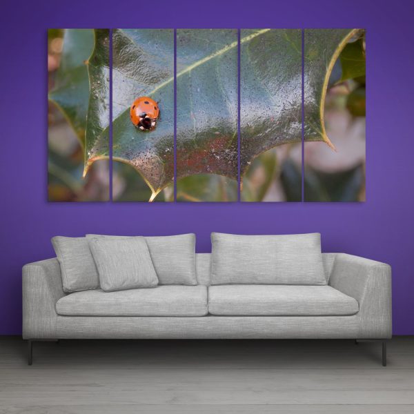 Multiple Frames Beautiful Leaf Wall Painting for Living Room