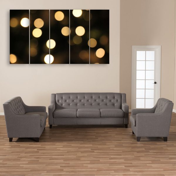 Multiple Frames Beautiful Lights Wall Painting for Living Room