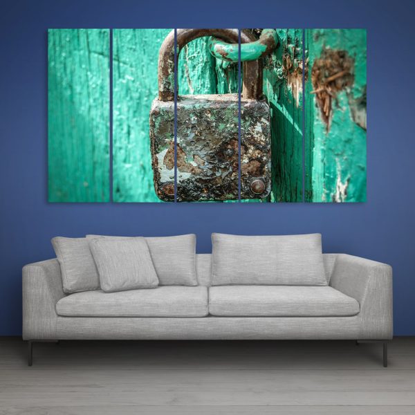 Multiple Frames Beautiful Lock Wall Painting for Living Room