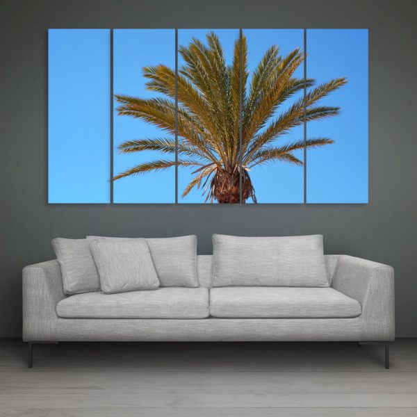 Multiple Frames Beautiful Palm Tree Wall Painting for Living Room
