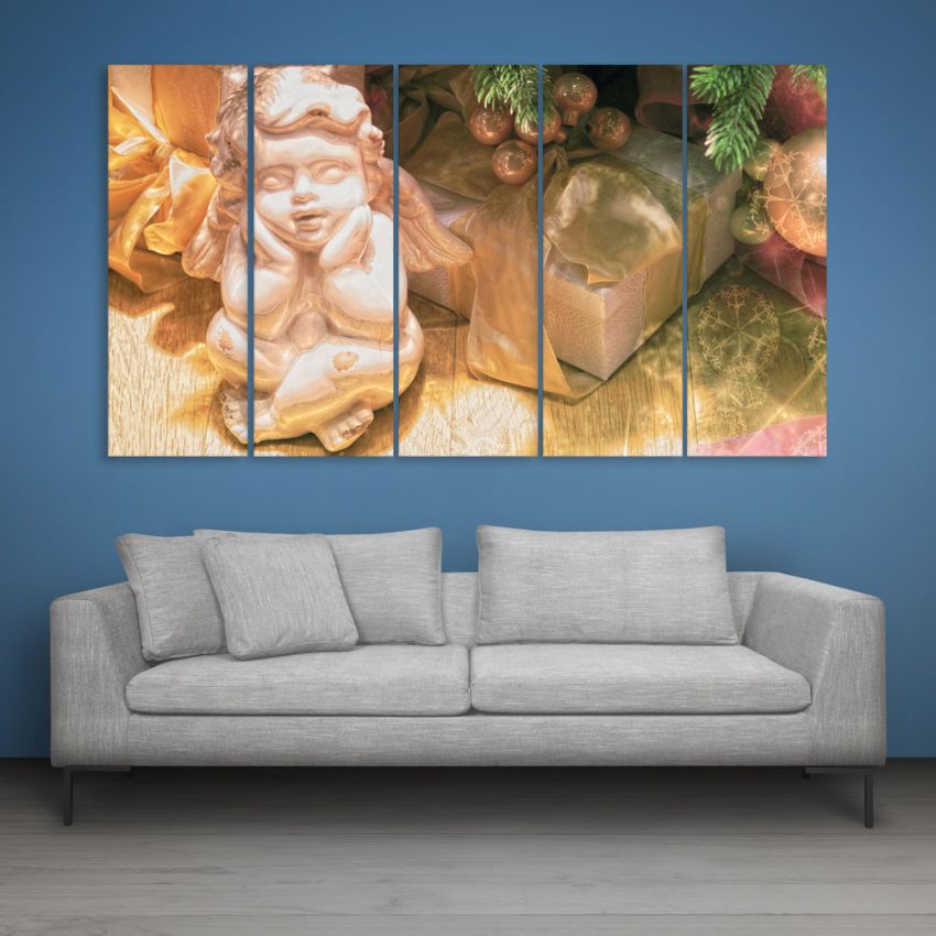 Multiple Frames Beautiful Sculpture Wall Painting for Living Room