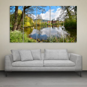 Multiple Frames Beautiful Landscape Wall Painting for Living Room