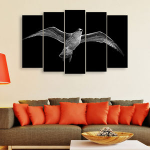 Multiple Frames Beautiful Bird Wall Painting for Living Room