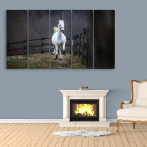 Multiple Frames Beautiful Running Horse Wall Painting for Living Room