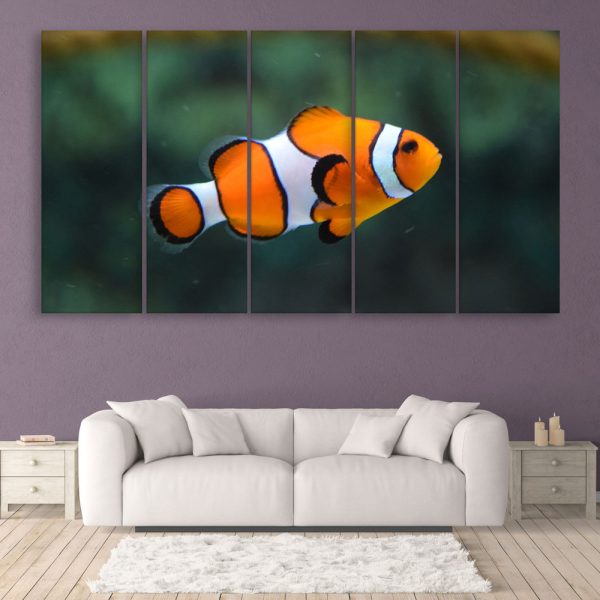Multiple Frames Beautiful Fish Wall Painting for Living Room