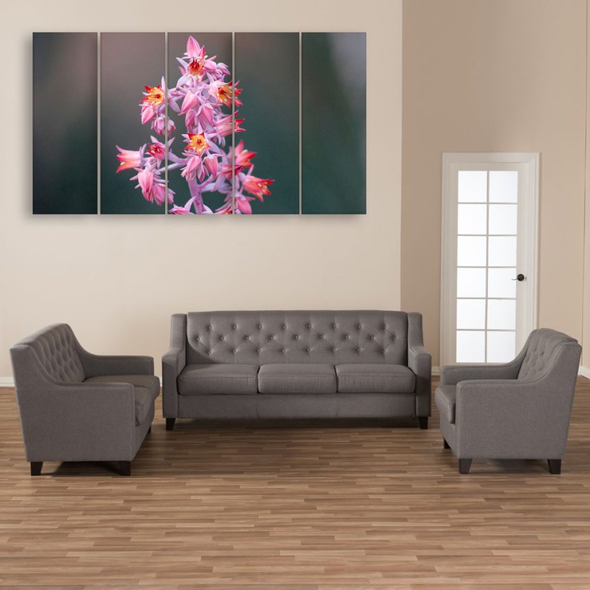 Multiple Frames Beautiful Flower Plant Wall Painting for Living Room