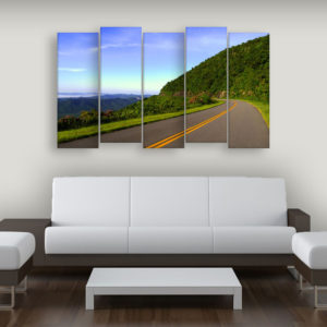 Multiple Frames Beautiful Road Wall Painting for Living Room