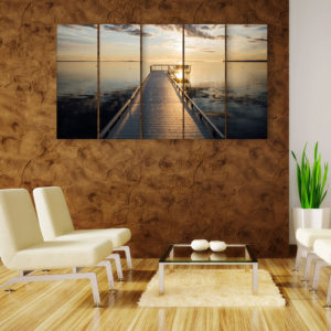 Multiple Frames Beautiful Sea Wall Painting for Living Room